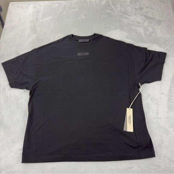 Fear of God Essentials Black Cotton Oversized T-Shirt Size Small - Picture 1 of 16